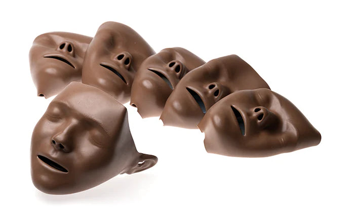 Laerdal Face for Little Anne Gen2 dark skin tone, 6 pack