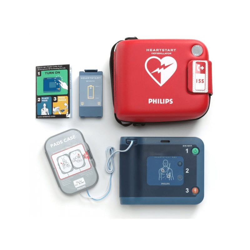 HeartStart FRx fra Philips, i rød standard taske