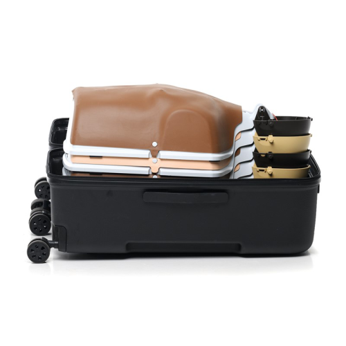 Little Anne kuffer med 6 træningsdukker mix