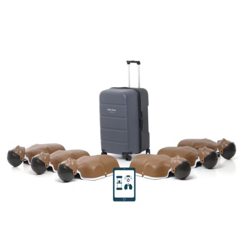 lille anne 6 stk mørke træningsdukker til førstehjælp