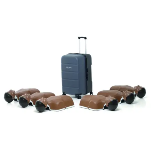 lille anne 6 stk mørke træningsdukker til førstehjælp